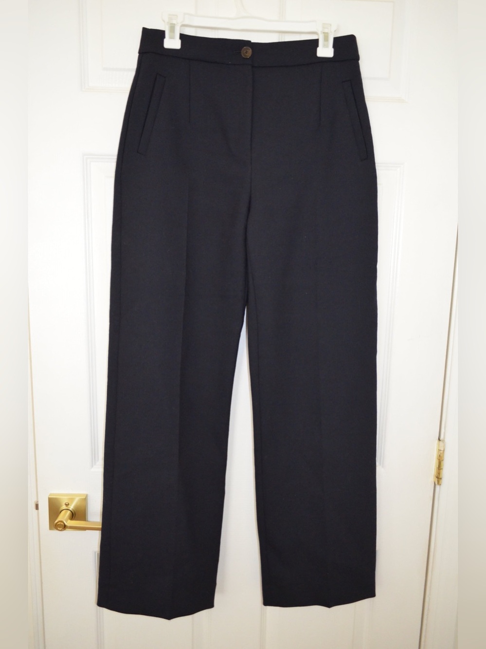 Sézane Martin Trousers Marine Navy Blue FR 38, US 6